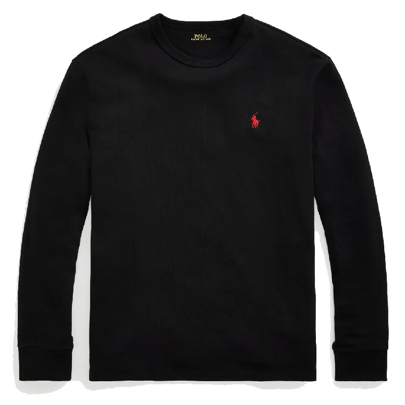 Polo Ralph Lauren Classic Fit Heavyweight Jersey LS T-Shirt Polo Black