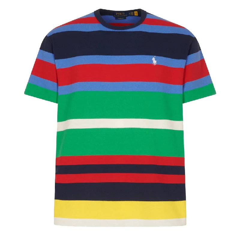 Polo Ralph Lauren Classic Fit Striped Jersey T-Shirt Newport Navy Multi