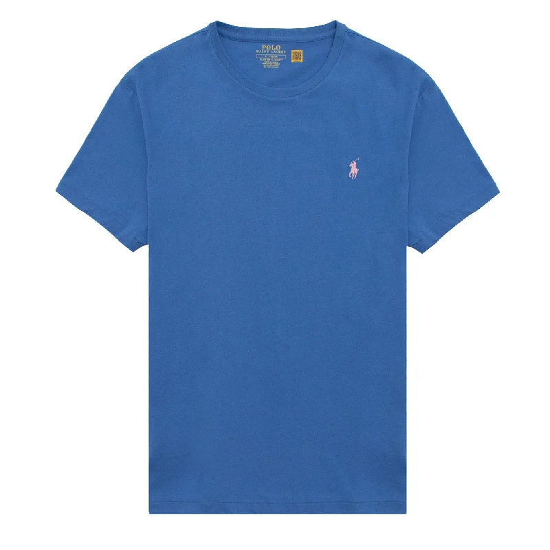 Polo Ralph Lauren Custom Slim Crewneck T-Shirt New England Blue