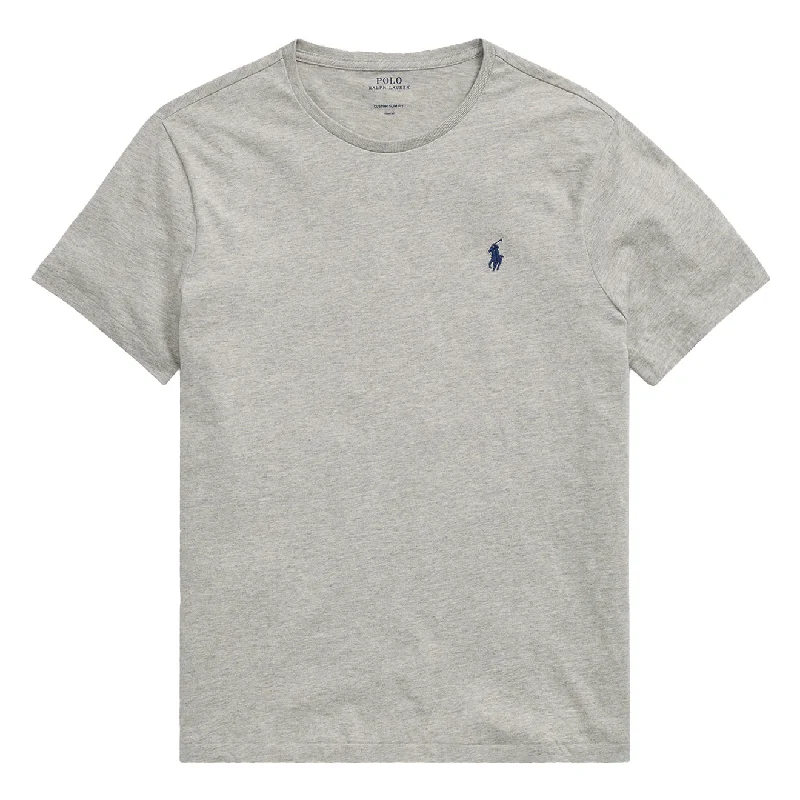 Polo Ralph Lauren Custom Slim Fit Cotton T-Shirt Grey