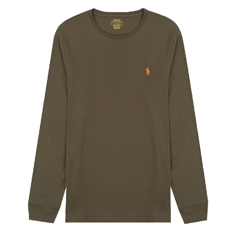 Polo Ralph Lauren Custom Slim Fit LS T-Shirt Defender Green