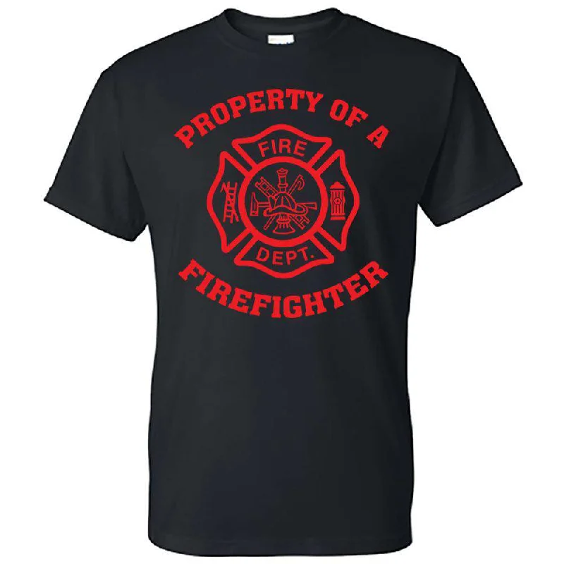 "Property of a firefighter" Design, Firefighter T-Shirt