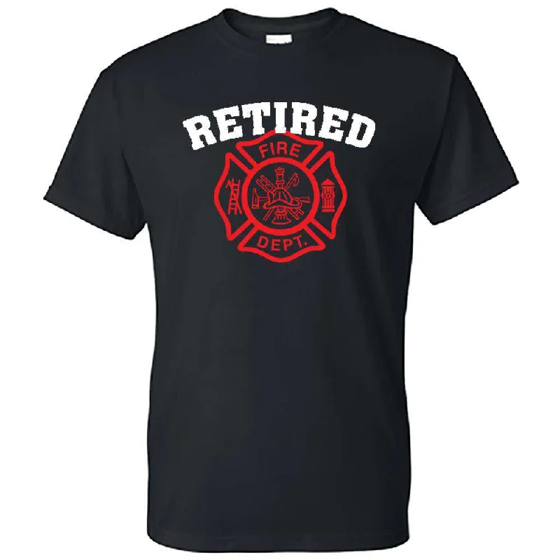 "Retired" Design, Firefighter T-Shirt