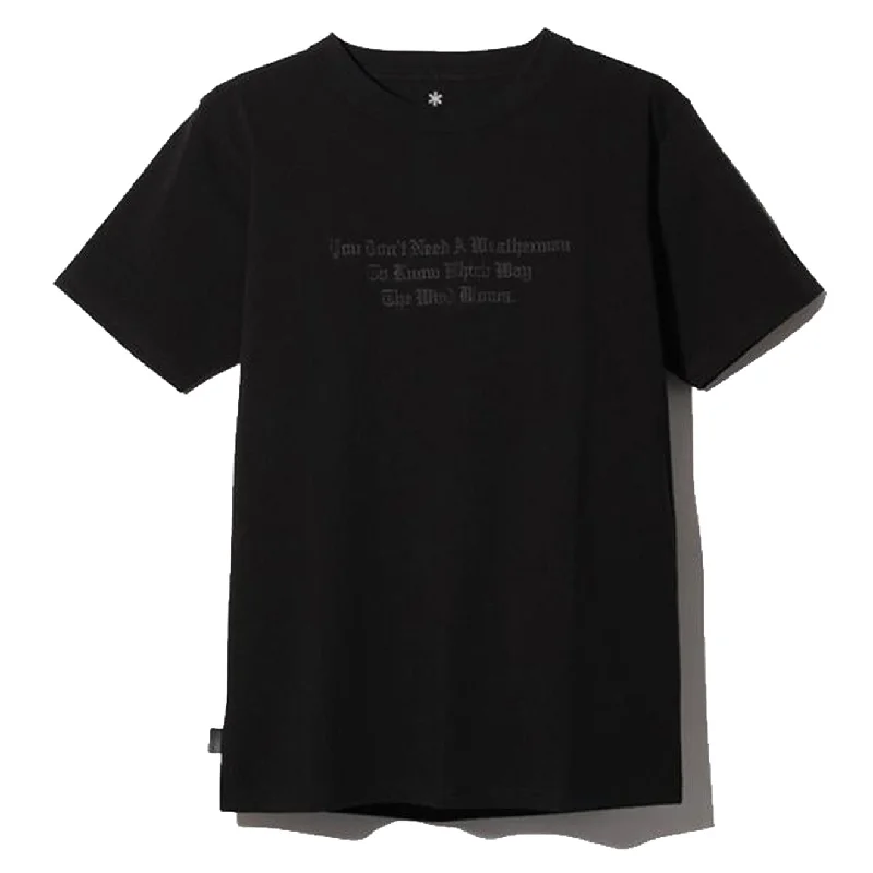 Snow Peak Typographical T-Shirt 4 Black